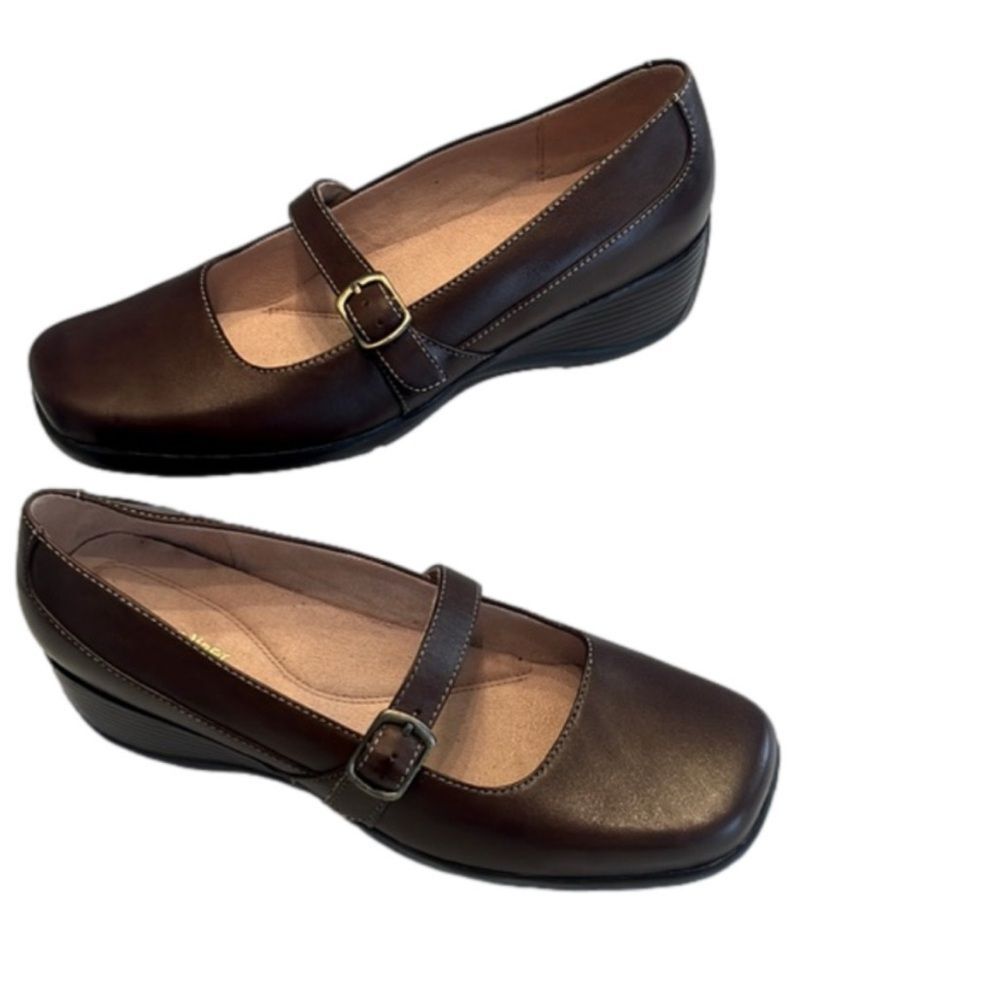 Naturalizer Astro Mary Jane Leather Black Shoe Comfort 10